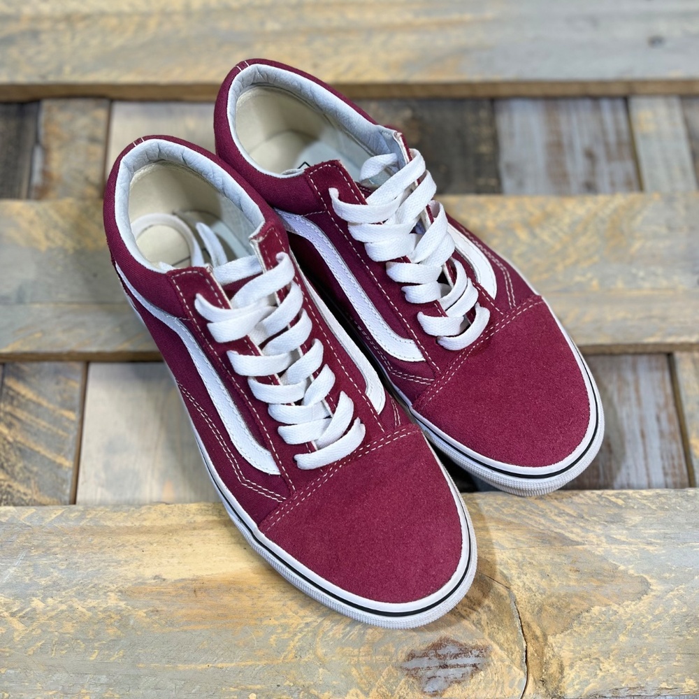 Like New [Vans] Burgundy Red Low Top < Old Skool > Shoes + Sneaker | M 6 - W 7.5 - Picture 14 of 15